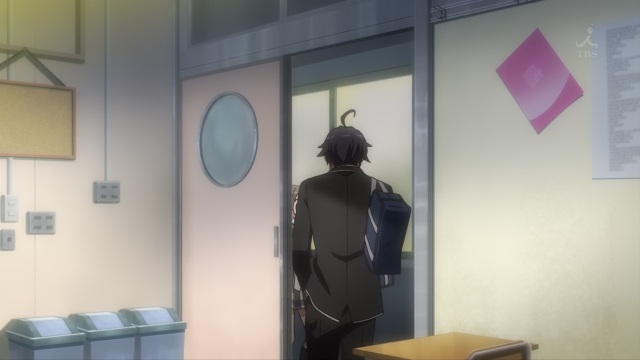 OreGairu S2 episode 3 anime notes - Hikigaya Hachiman is running away