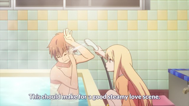Girl Pet of Sakurasou / Sakurasou no Pet no Kanojo anime episode 3 - Kanda Sorata has sexy bath times with Shiina Mashiro