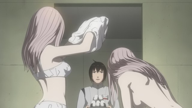 Knights of Sidonia S2 - Tanikaze Nagate sees the naked Ens