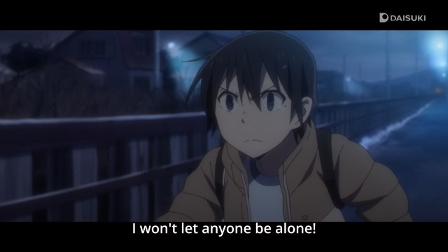 Boku dake ga Inai Machi / ERASED anime Episode 9 - Fujinoma Satoru vows to not let anyone be alone